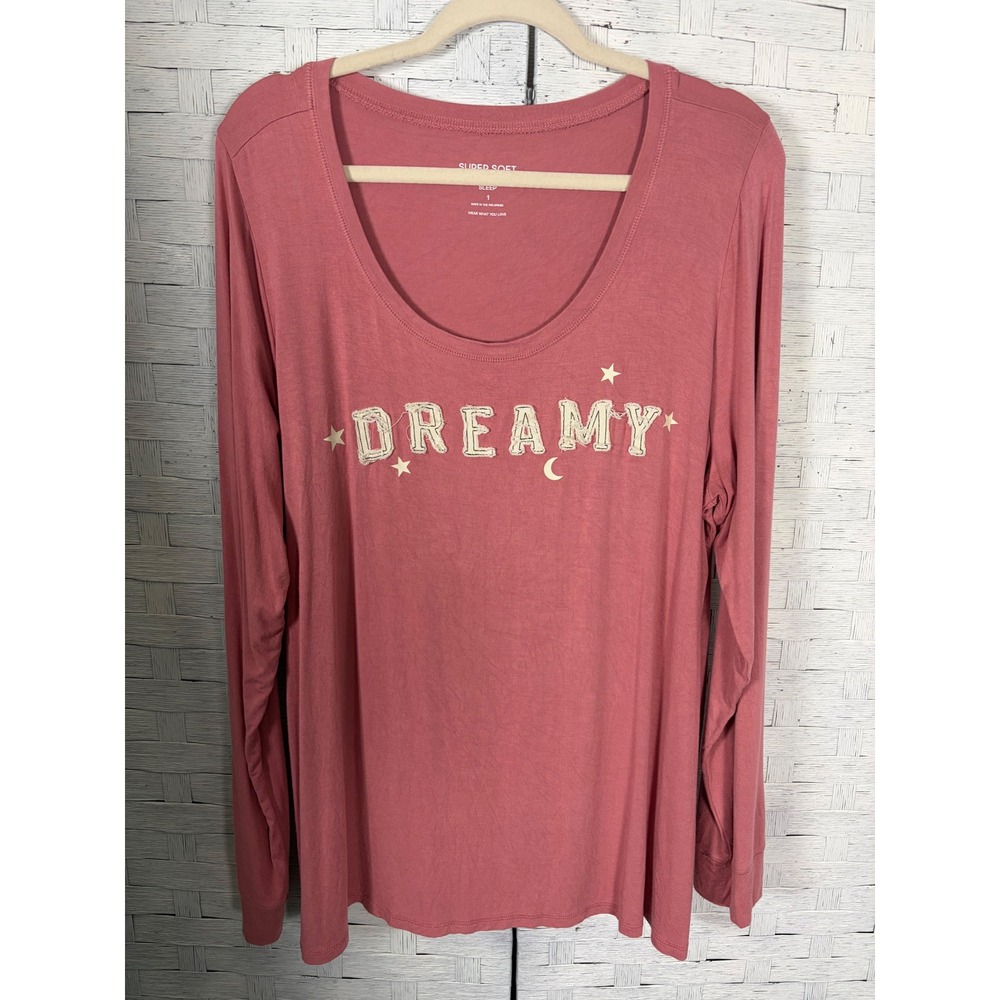 Torrid WOMENS Top Super Soft Sleep Womens‎ Dreamy Graphic Long Sleeve